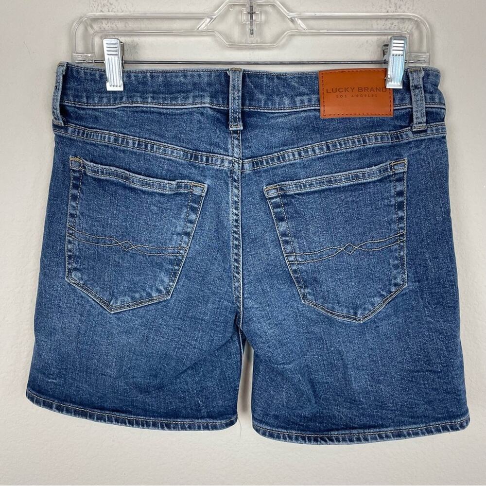 Lucky Brand Blue Denim The Roll Up Shorts 4 - Picture 6 of 9
